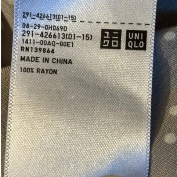 Uniqlo Women's Gray Polka Dot Dress with Pockets Size Small - Picture 6 of 6